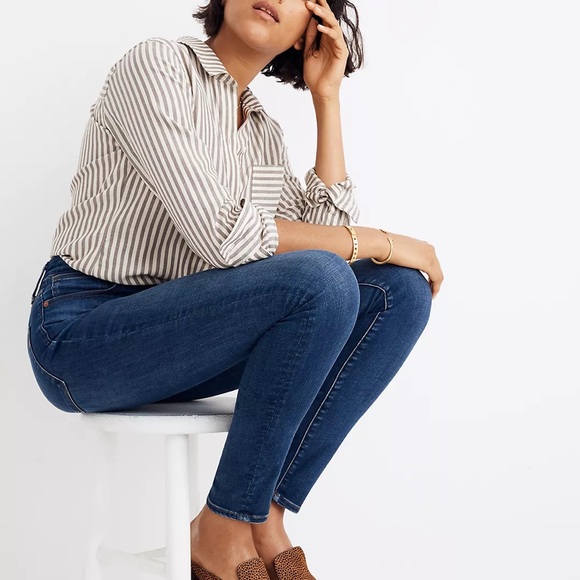 SOLD: Madewell Curvy High-Rise Skinny Jeans in Hayes Wash - Picture 7 of 7